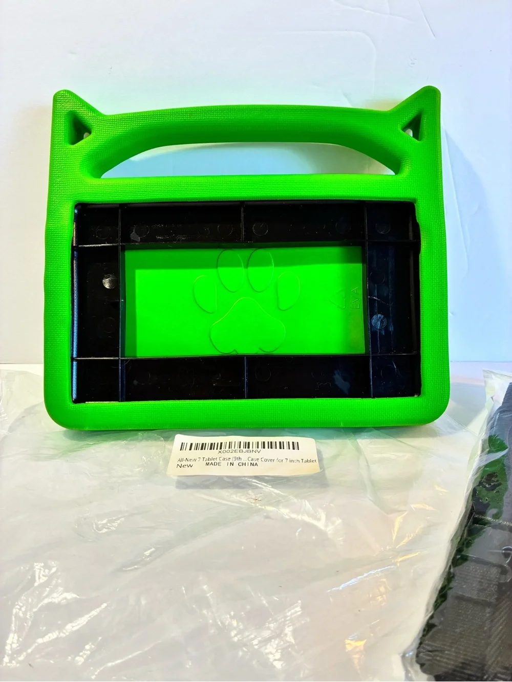 New Kids EVA Foam Shockproof Tablet Case w/ Adjustable Shoulder Strap Green for